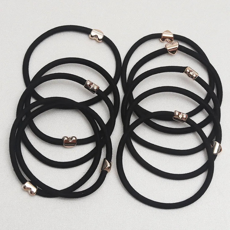 10PCS New Girls Elastic Hair Rubber Bands Kids Headbands Women Hair Tie Hair Gum Ponytail Hair Holders Hair Accessories