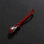Supretu Men Vikings Lanyard Keychain Spartan Warrior Accessories Woven Rope Knife Car Keyring Handmade Bag Pendant Jewelery Gift