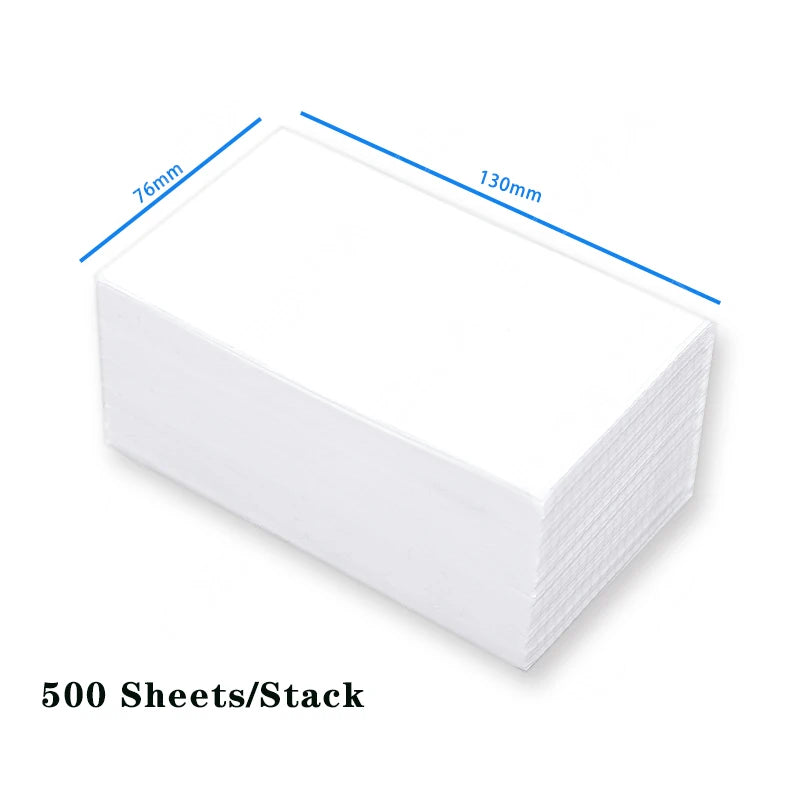 Thermal Paper for Printer Folded Thermal Shipping Label Shipping Barcode Sticker 100x100mm 4x4Inch/100x150mm 4X6Inch/76x130mm