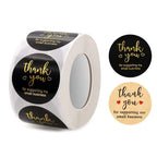 100-500pcs Thank You for My Small Business Stickers Paper Thank You Label Sticker Kraft paper Adhesive Shipping Mail Labels