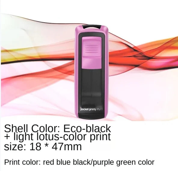 Rectangle Pocket Self Inking Engraving Rubber Stamp Hold DIY Material for Laser Engraving Stamping Machine