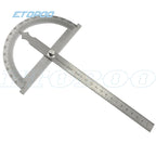 0-180 degree 300mm 12inch steel Protractor steel  30cm goniometer Round Head Stainless Steel General Tool 15cm steel angle ruler
