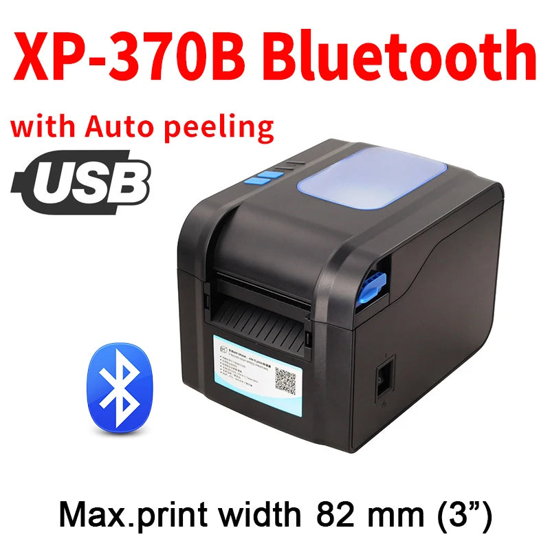 Xprinter 80mm Thermal Label Printer 2,3 Inch Barcode Sticker Printer Bluetooth Receipt Printer LAN/Bluetooth/USB