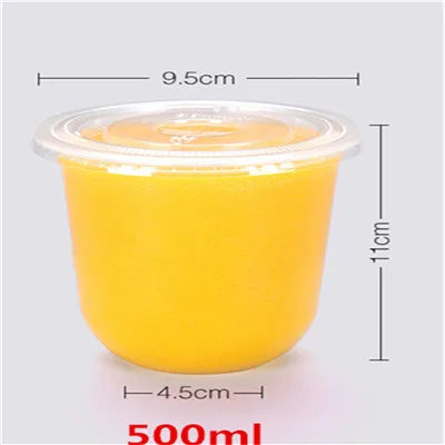 100PCS Plastic Cups With Dome Lids for Iced Cold Drink Coffee Tea Smoothies Sodas Water Party Disposable Tableware dessert cups