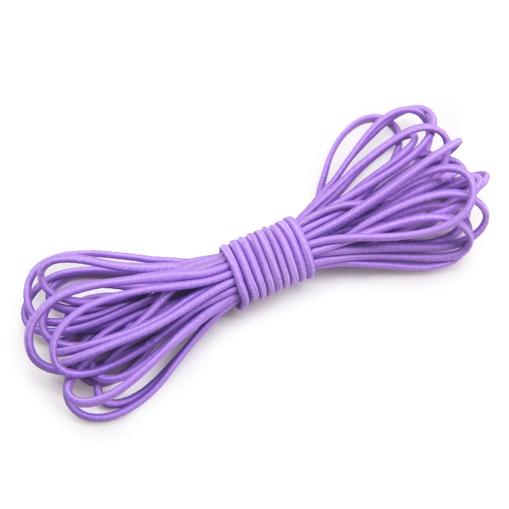 2.5mm Elastic Rope Elastic Band Shock Cord Bungee Rubber Band Stretch Thread for Garment Accessory Craft Handmade DIY