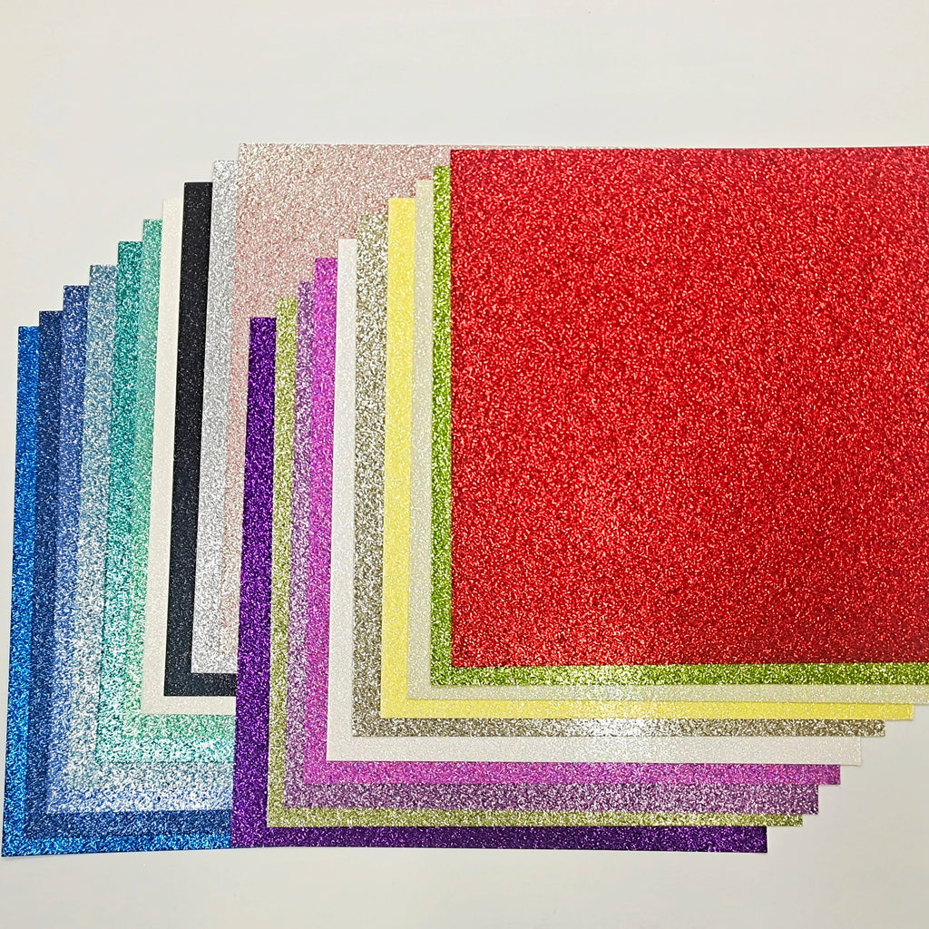 500pcs  12"*12" Glitter Card Paper Stock for Cricut Cameo Machine for Birthday Invitation
