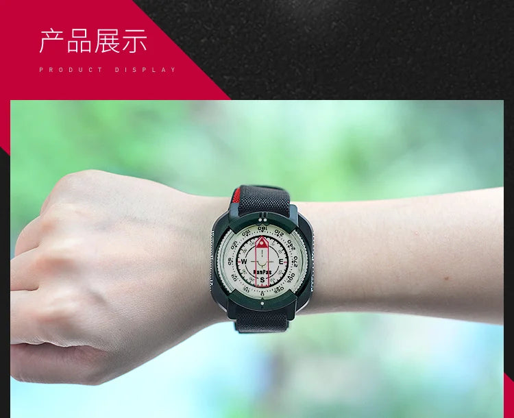 KANPAS WristBand Compass, Outdoor Magnetic Wrist Compass, Powerful Luminous Compass,South Hemisphere Available MAW-39-M/SKANPAS
