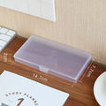 1 PC Stationery Stickers Plastic Storage Box Organizer Container Art Tool Case for Craft Desktop