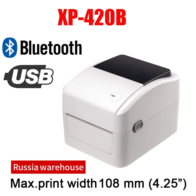 XP-460B/420B 4inch Shipping Label/Express/Thermal Barcode Label Printer Compatible with Shipping Label 4x6 Inches Label