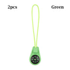 2Pcs EDC Mini Compas with Zipper Tail Rope Paracord Bracelet Gear Survival Keychain Camping Hiking Pocket Compasses Outdoor Tool