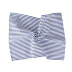 Plain Striped Linen Cotton Blended Dinner Cloth Napkins Placemats Tea Towels Set of 12 (40 x 30 cm) for Events & Home Use
