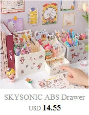 10pcs/lot Pink Series Kawaii Animal Cat Heart Shape Paper Clip Metal Bookmark Decorative Memo Clips Stationery