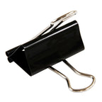 10PCS Metal Paper Clip 19 25 32 41 51mm Foldback Metal Binder Clips Black Grip Clamps Paper Document Office School Stationery