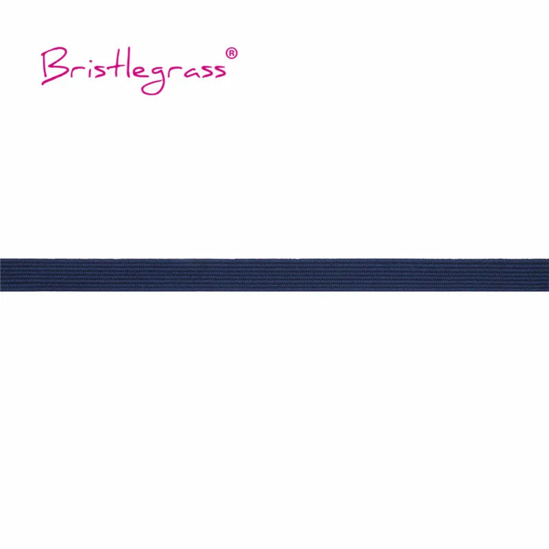 BRISTLEGRASS 2 5 10 Yard 1/4" 6mm Flat Skinny Elastic Cord Glitter Latex Rubber Band Rope Notebook Earloop Dress DIY Sewing Trim