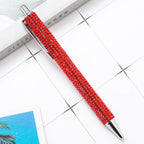 Ballpoint Pen Luxury Rhinestone Cute Wedding Rose Gold Metal Stationery School Office Supply High Quality Pens