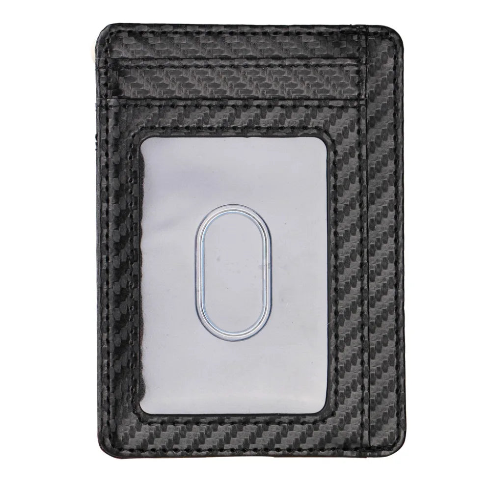 THINKTHENDO Slim RFID Blocking Leather Wallet Credit ID Card Holder Purse Money Case for Men Women 2020 Fashion Bag 11.5x8x0.5cm