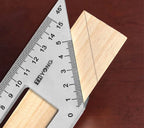 Aluminum Woodwork Scriber T Ruler Multifunction Square 45/90 Degree Gauge Angle Ruler Measuring Woodworking Tool