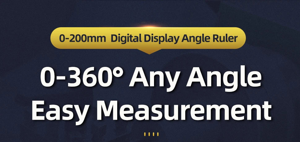 Goniometer Electronic Protractor Digital Gauge Angle Measurement Tool Multi Angle Ruler Woodworking Tools Meter Angle Finder 360