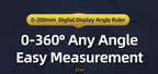 Goniometer Electronic Protractor Digital Gauge Angle Measurement Tool Multi Angle Ruler Woodworking Tools Meter Angle Finder 360