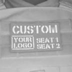 Custom Laser Cutting IR IFF Infrared Reflection Patch Name Tapes Tag Brand Black Letters