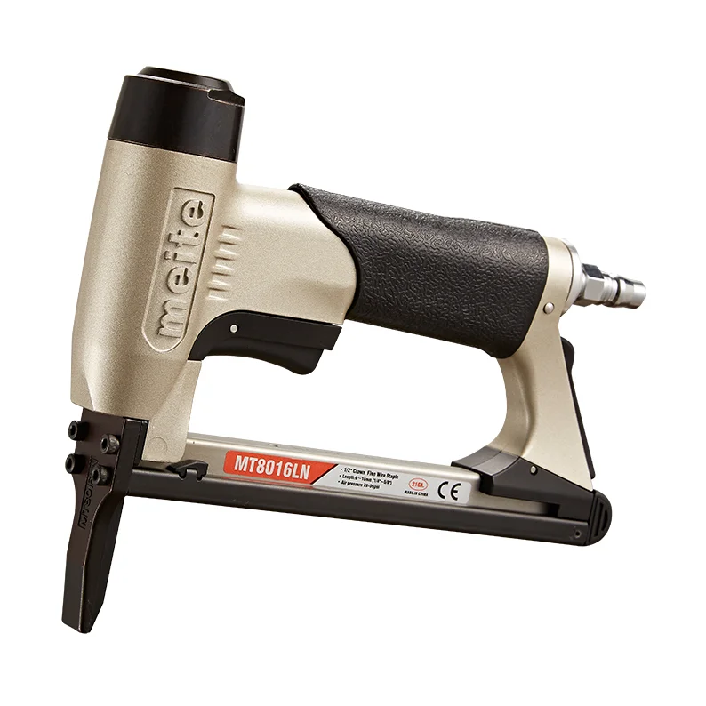 MT8016LN pneumatic shackle gun with a long nose furniture stapler for type 8016