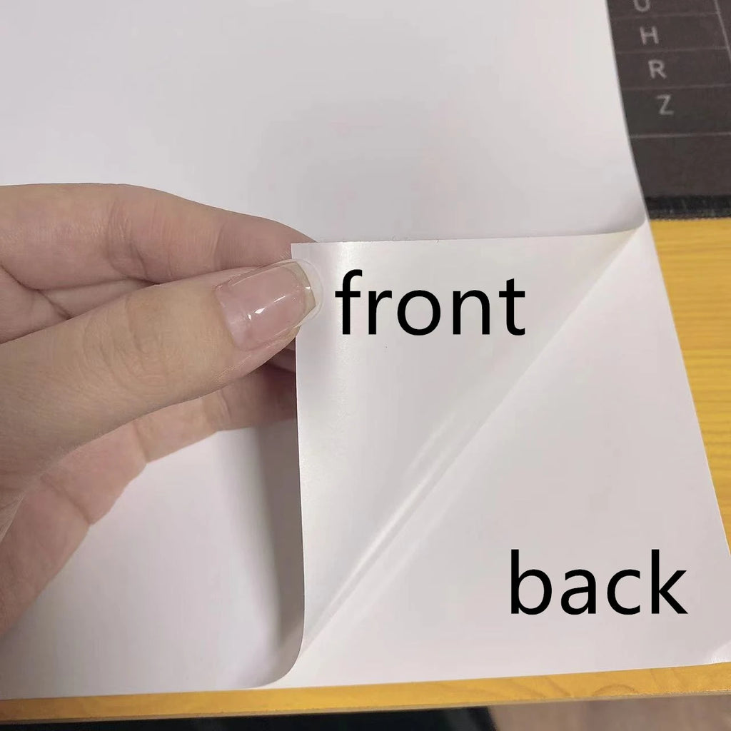 10/50pcs Waterproof sticker paper A4 Laser Inkjet Printer Paper White Glossy Transparent  Self Adhesive Sticker Label Copy Paper