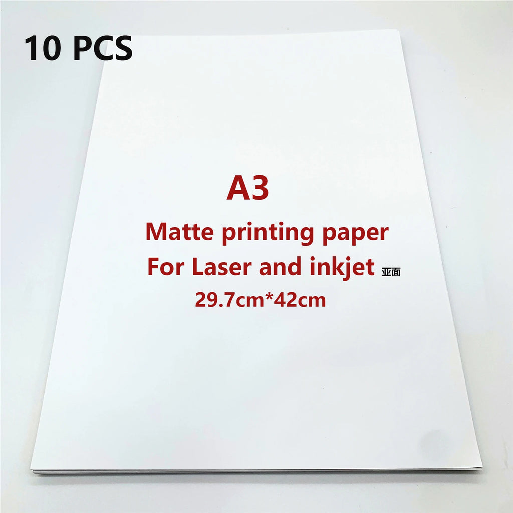 10/50pcs Waterproof sticker paper A4 Laser Inkjet Printer Paper White Glossy Transparent  Self Adhesive Sticker Label Copy Paper