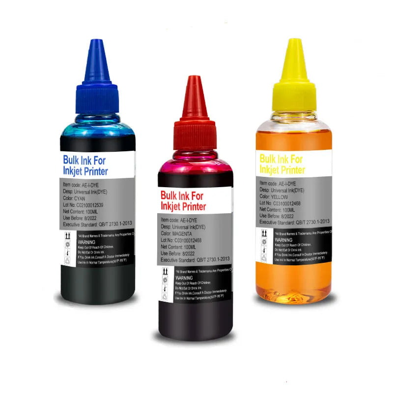 MorePage Universal Refill DYE Ink kit For Epson Canon HP Brother DELL Inkjet deskjet CISS Cartridge Printer Ink