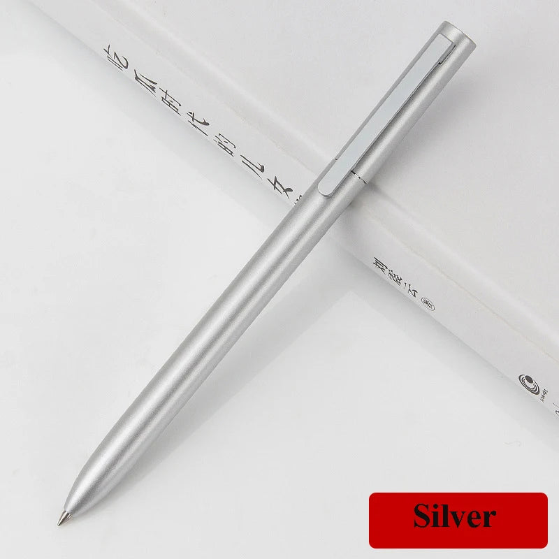 Metal Rotating Gel Pen Sign Pen with Refills for Xiaomi Metal Sign Pens 0.5MM Smooth Low-Key Elegant and Firm Office Business