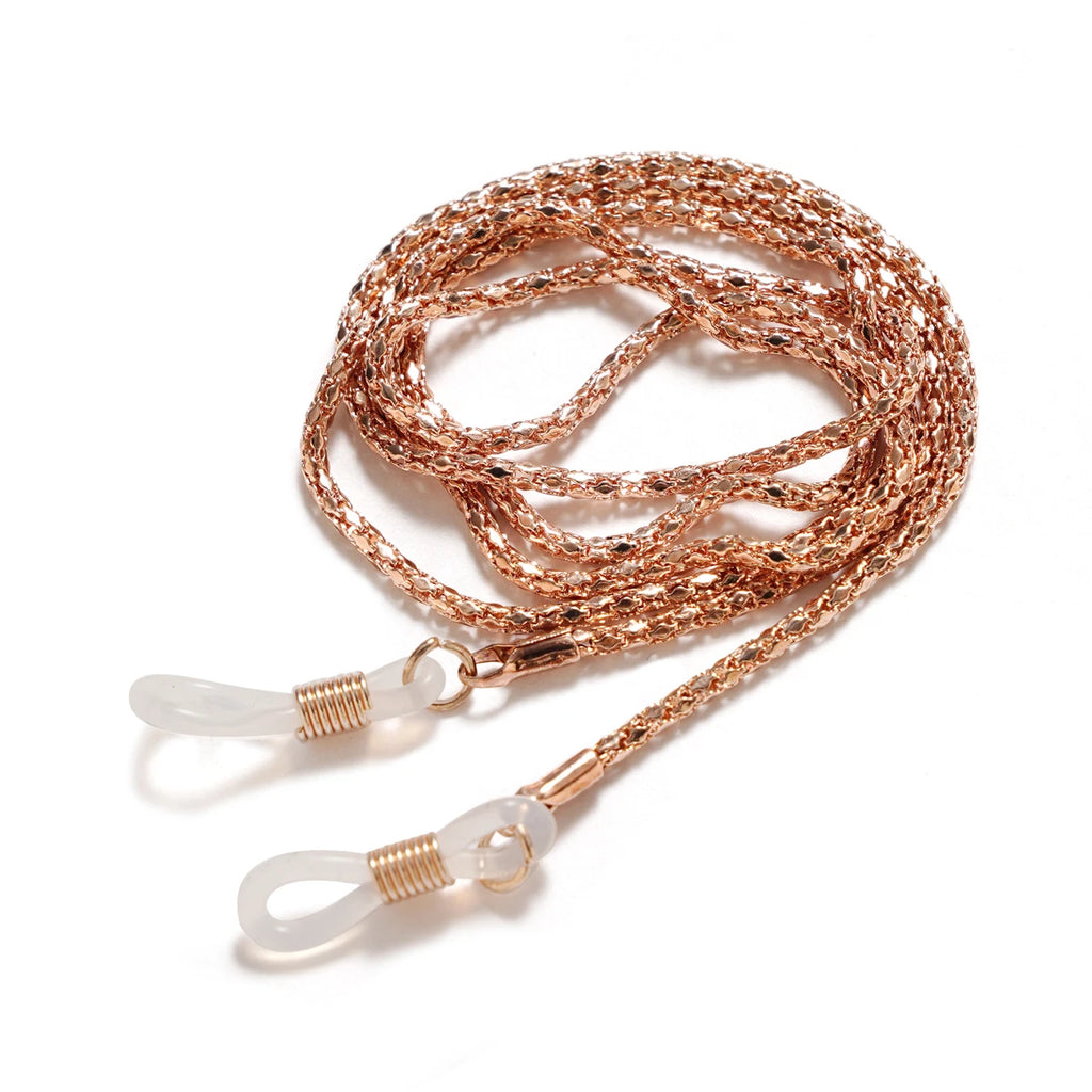 Fashion Reading Glasses Chain for Women Metal Sunglasses Cords Eyeglass Lanyard Hold Straps Eyewear Retainer