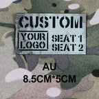 Custom Laser Cutting IR IFF Infrared Reflection Patch Name Tapes Tag Brand Black Letters