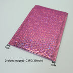 10PCS Holographic Metallic Bubble Mailer Laser Gift Bags Glamour Colorful Foil Bubble Envelopes Padded Shipping Mailing Envelope