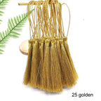 100pcs/lot 13cm Tassel Silk Fringe Silky Floss Bookmark Tassels Mini Tassels For DIY Craft Jewelry Making Souvenir Bookmarks