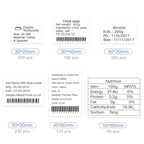 3/5/10 Rolls NiiMbot B21 B1 Label Printer Paper Roll Waterproof Anti-Oil Tear-Resistant Price Tag Pure White Sticker Papers