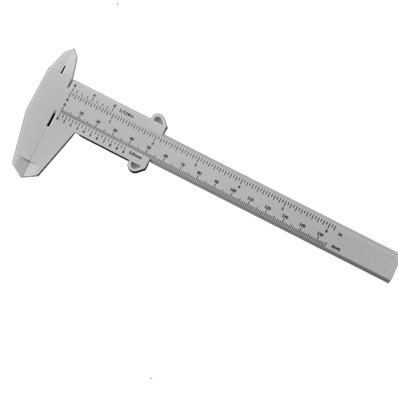0-150MM 6inch Pure Plastic Vernier Caliper with Dial Plastic Dial Caliper Gauge Digital Caliper Micrometer Thickness Gauge