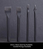 WUTA 1 Piece Diamond Point Black Pricking Iron Leather Chisel Leather Craft Hole Punch Tools Stitching Tools 3/4mm Available