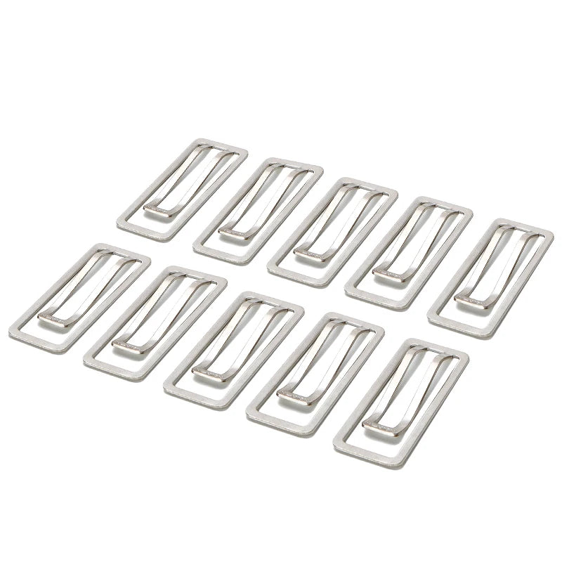 Nusign Paper Clip Silver Color Metal Document Binding Note Clips Bookmark Office Supplies