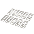 Nusign Paper Clip Silver Color Metal Document Binding Note Clips Bookmark Office Supplies