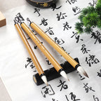 3 Pcs Chinese Calligraphy Paint Brush Wool Hair Painting Brushes Set for Traditional Ink Watercolor Darwing Art Supplies
