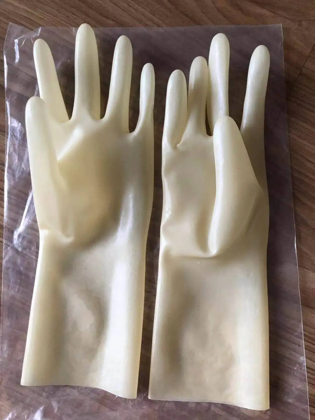 Sexy Black Latex Short Gloves Wrist Length for Women and Men Customize