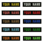 10x2.5cm Embroidery Custom Name Patch Stripes Badge Iron On Or Sew On Or  Patches Clothes