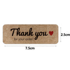 120Pcs/roll Thank You For Your Order Stickers Pink Labels For Envelope Sealing For Small Business Decor Sticker Stationery