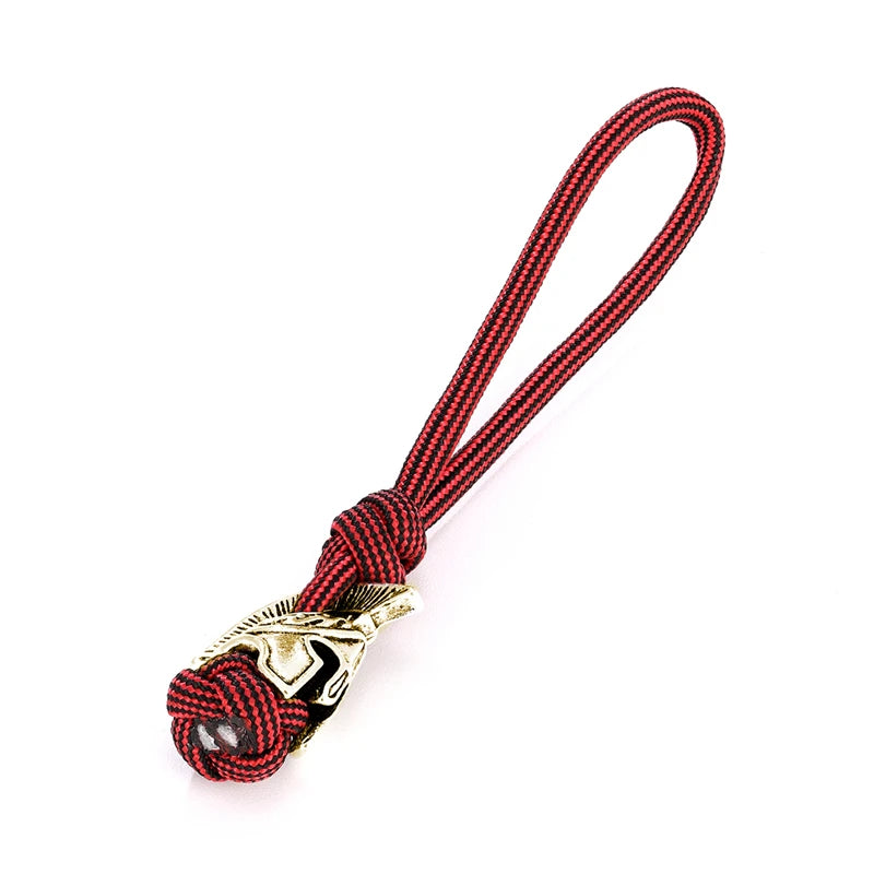 Supretu Men Vikings Lanyard Keychain Spartan Warrior Accessories Woven Rope Knife Car Keyring Handmade Bag Pendant Jewelery Gift