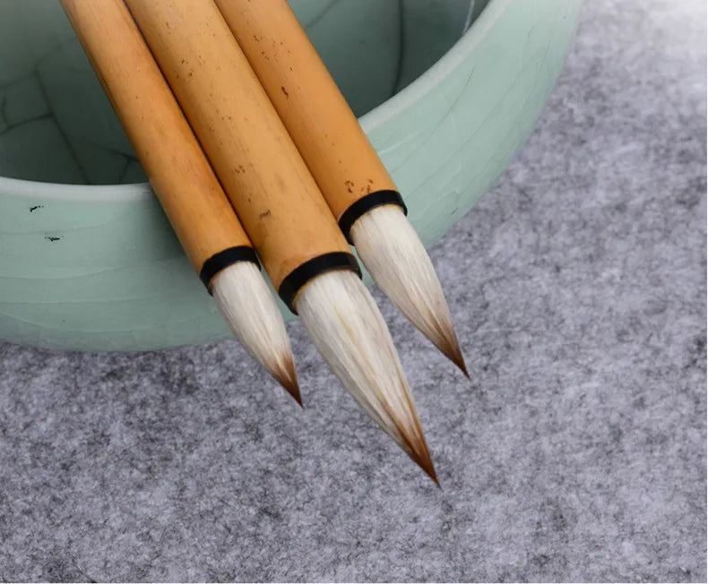 Calligraphy Brushes Chinese Mixed Woolen Hair Brush Pen Regular Script Calligraphy Painting Brush Pen Caligrafia Tinta China