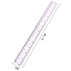 Transparent Plastic Ruler 6/8/12 Inch Standard/metric Rulers Straight Ruler Measuring Drawing For Student School Office Supplies