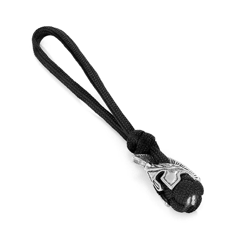 Supretu Men Vikings Lanyard Keychain Spartan Warrior Accessories Woven Rope Knife Car Keyring Handmade Bag Pendant Jewelery Gift