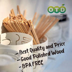 Individually Paper Wrapped Wooden Coffee Stirrers Disposable Wood Sticks for Coffee/Tea/Hot Beverage/Hot Chocolate/Cold Drinks