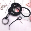 Soft pu weave Neck strap Keychains Pendant Neckline Lanyard Mobile phone Strap Charms Keyring Buckle rope Anti-slip Cord Lanyard