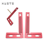TS-3 Square Hole ruler Woodworking T-type Scribe Mark Measurement Tool Aluminum Alloy Precision Cross-calibration Ruler