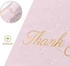 50PCS Thank You Pink Poly Mailer Adhesive Envelopes Bag DIY Logo T-shirt Underwear Dress Leggings Toys Shipping Portable Pouches